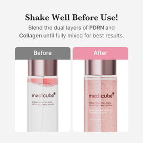 medicube travel pouch styled image showing portability and on-the-go radiance