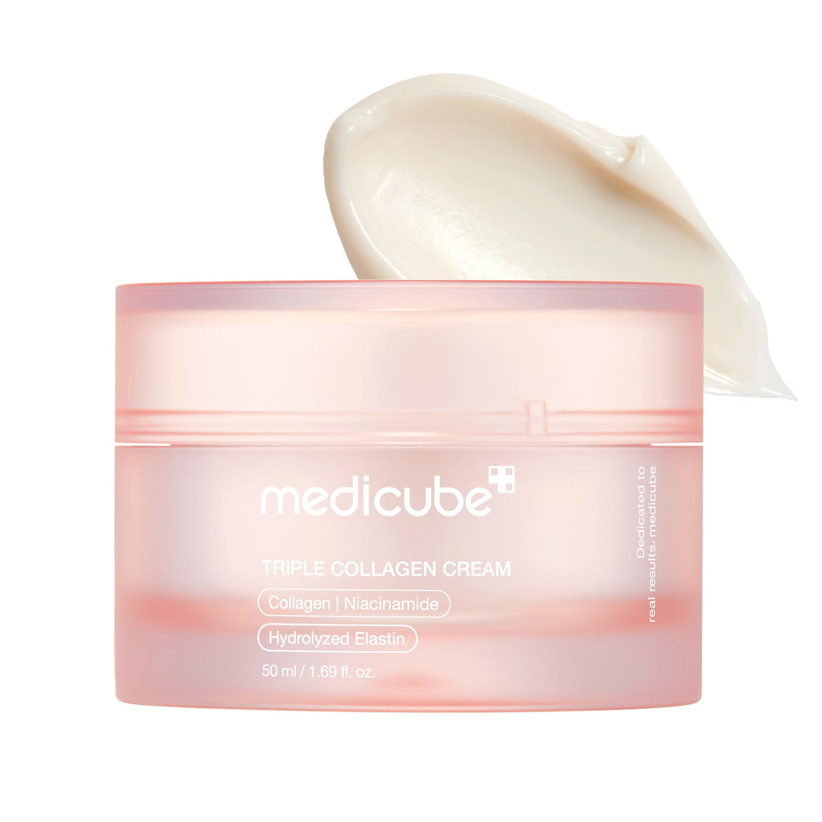 medicube front jar showing product labeling and moisturizing benefit