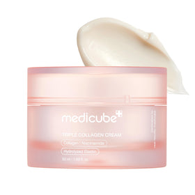 medicube front jar showing product labeling and moisturizing benefit