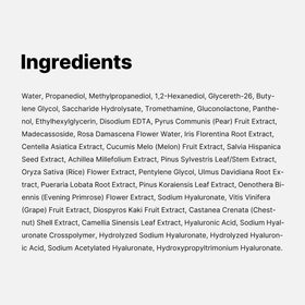 medicube tub label close-up showing directions and ingredient clarity
