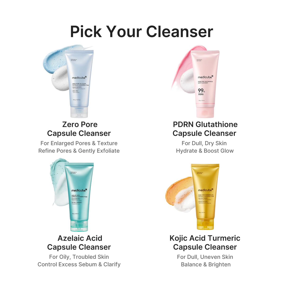 medicube cleanser used after spot care to keep treated areas clean