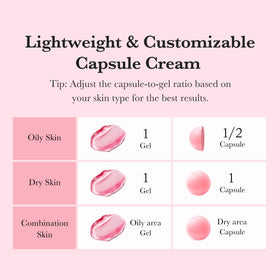 medicube hands mixing capsule into gel demonstrating easy customization