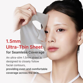 medicube used mask wetted to reveal collected residue clearly