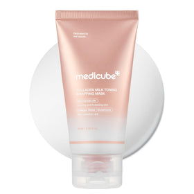 medicube front packaging showing the mask tube for quick recognition and convenience