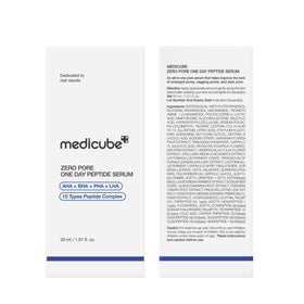 medicube bottle with flowers lifestyle shot suggesting gentle formulation benefit