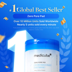 medicube open tub displaying 70 pads and easy dispensing for quick routines