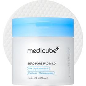 medicube front packaging showing tub and 70 pads for easy storage
