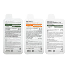 MEDIHEAL box contents laid out showing three mask types for targeted care