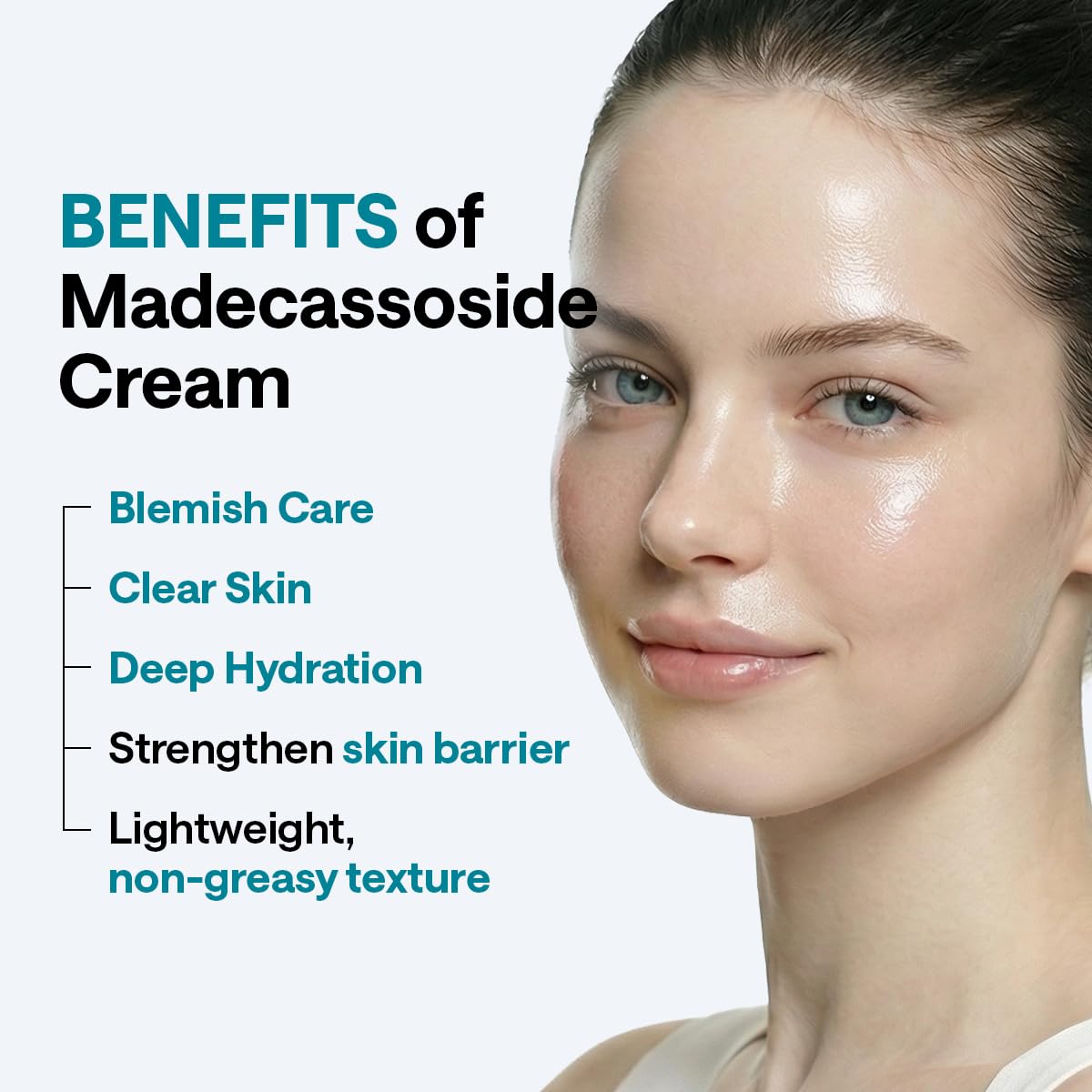 MEDIHEAL dispensing cream amount on fingertip for easy daily application