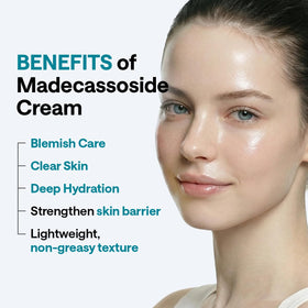 MEDIHEAL dispensing cream amount on fingertip for easy daily application