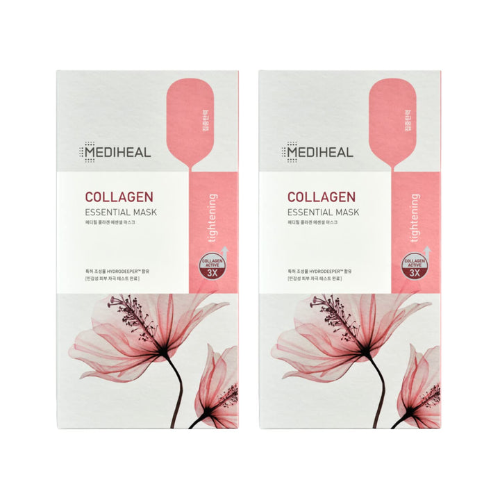 MEDIHEAL front box packaging showing 20-count and benefits