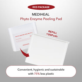 MEDIHEAL gauze texture detail highlighting absorbent fabric for effective cleansing