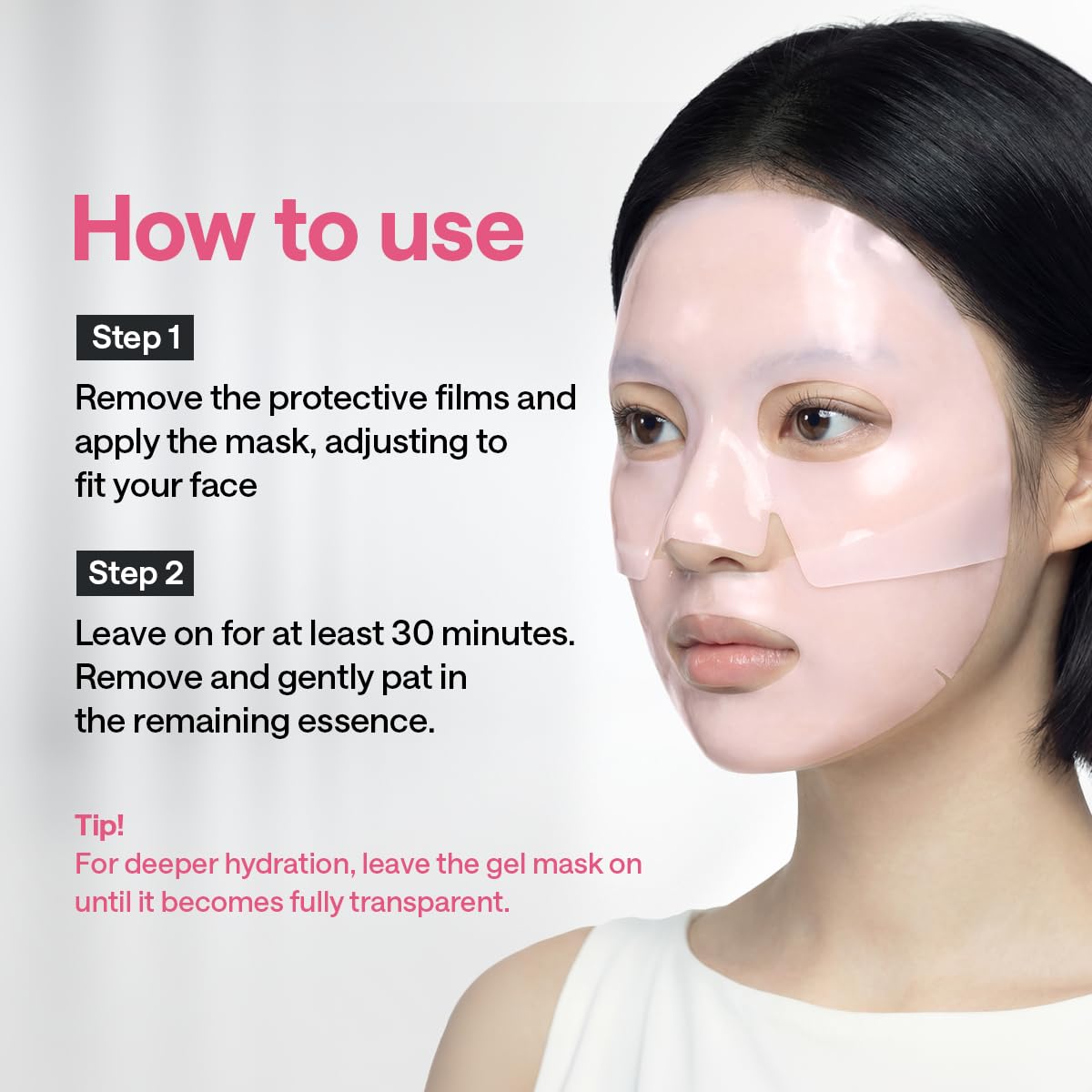 MEDIHEAL semi-transparent hydrogel showing gradual absorption as indicator of active delivery