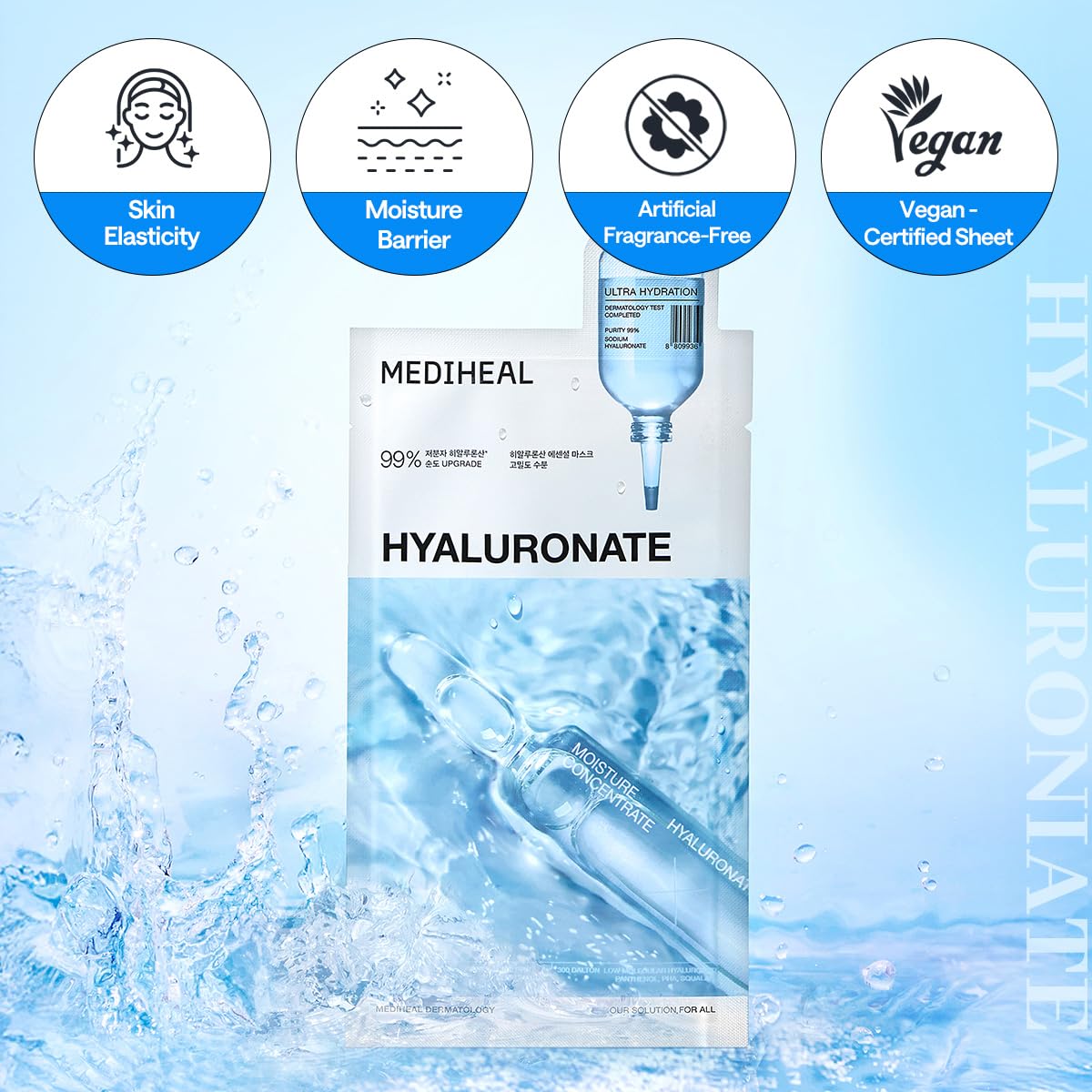MEDIHEAL individually wrapped mask packet for hygienic travel use
