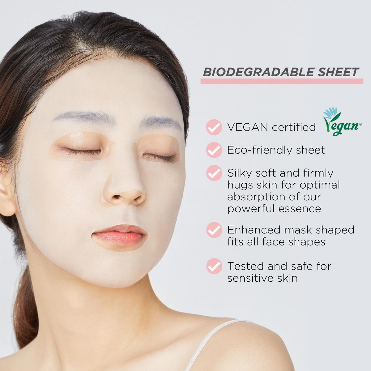 MEDIHEAL mask applied in a lifestyle setting delivering calming and brightening effect