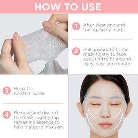 MEDIHEAL mask applied on face demonstrating comfortable fit and instant refresh