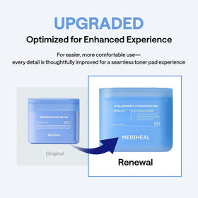 MEDIHEAL pad in hand to show true scale and easy use
