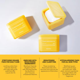 MEDIHEAL pad stretched to show flexibility for wide-area, even coverage