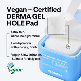 MEDIHEAL pads styled with serum and moisturizer for routine