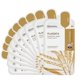 MEDIHEAL front packaging showing 10-sheet set and nourishing claims