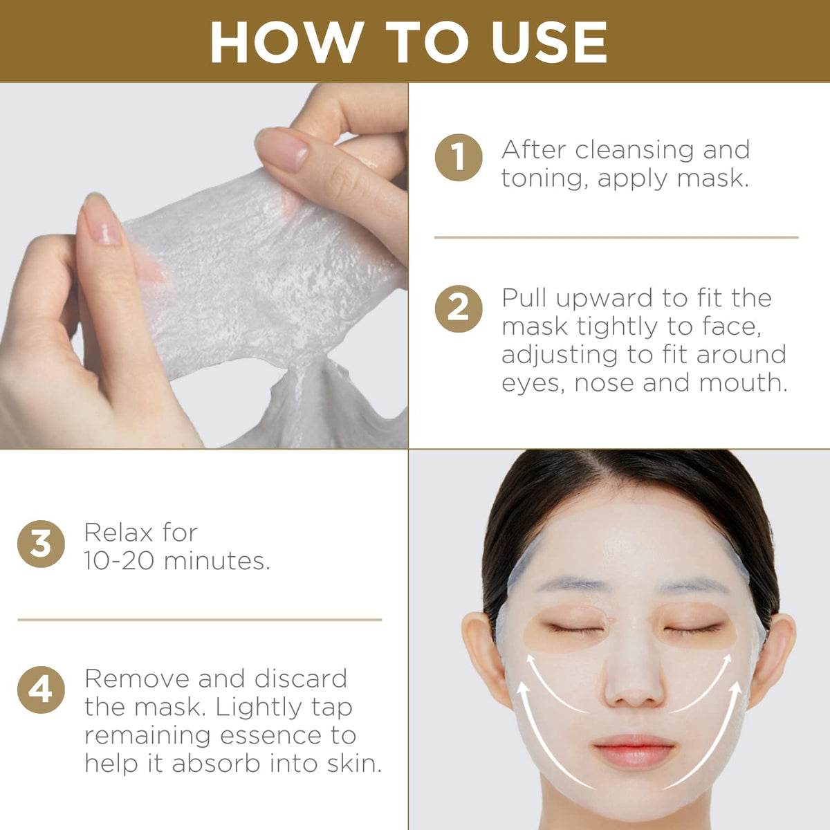 MEDIHEAL hand holding single sheet to show size and coverage benefit