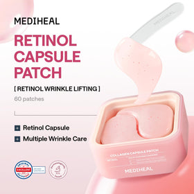 MEDIHEAL close-up of hydrogel texture highlighting smooth adherence and hydration