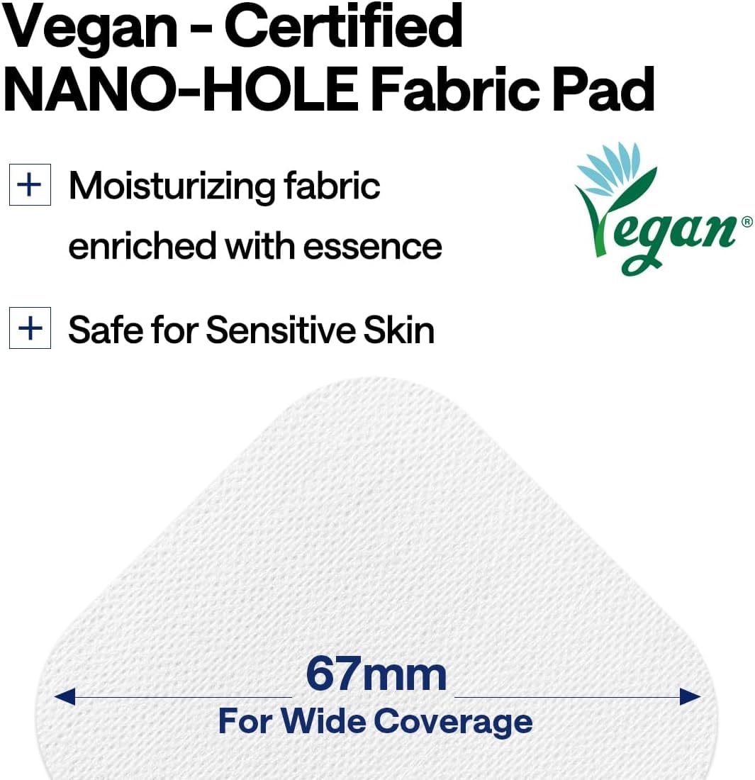 MEDIHEAL pad held in hand to show size and easy, hygienic use