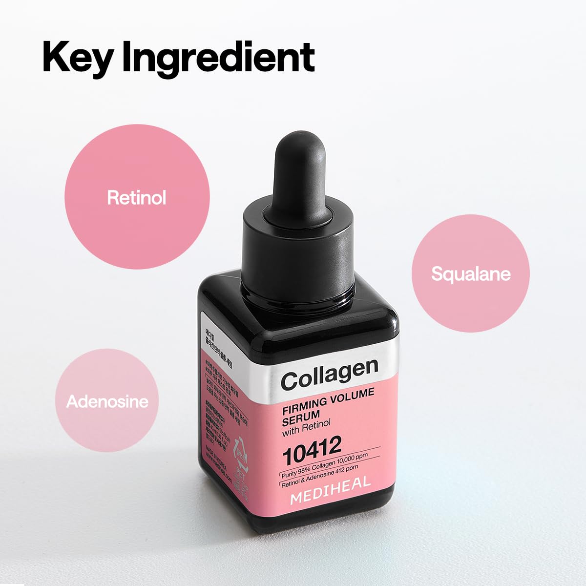 MEDIHEAL applying serum to cheek for visible smoothing and pore care