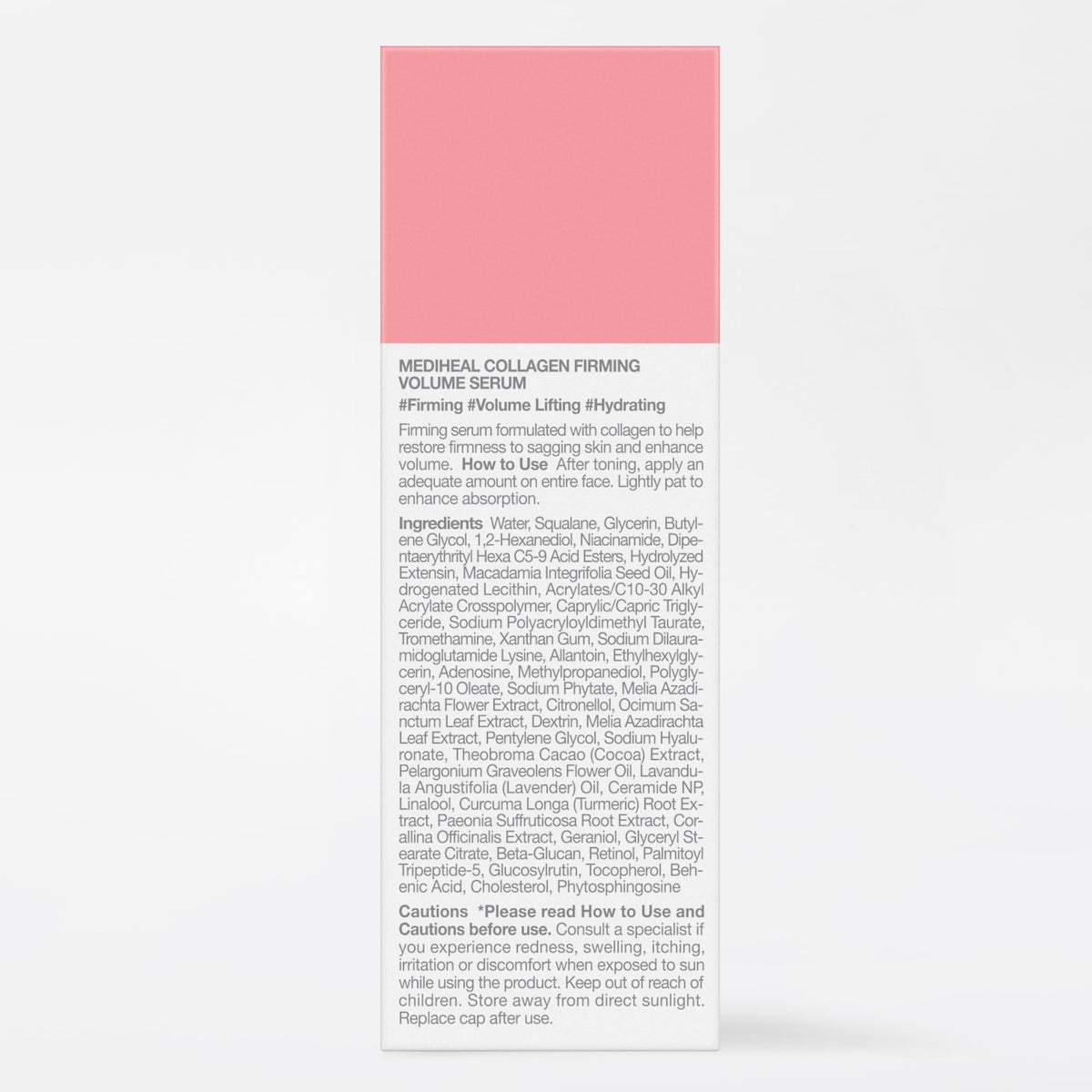 MEDIHEAL outer box with branding and usage directions for clarity