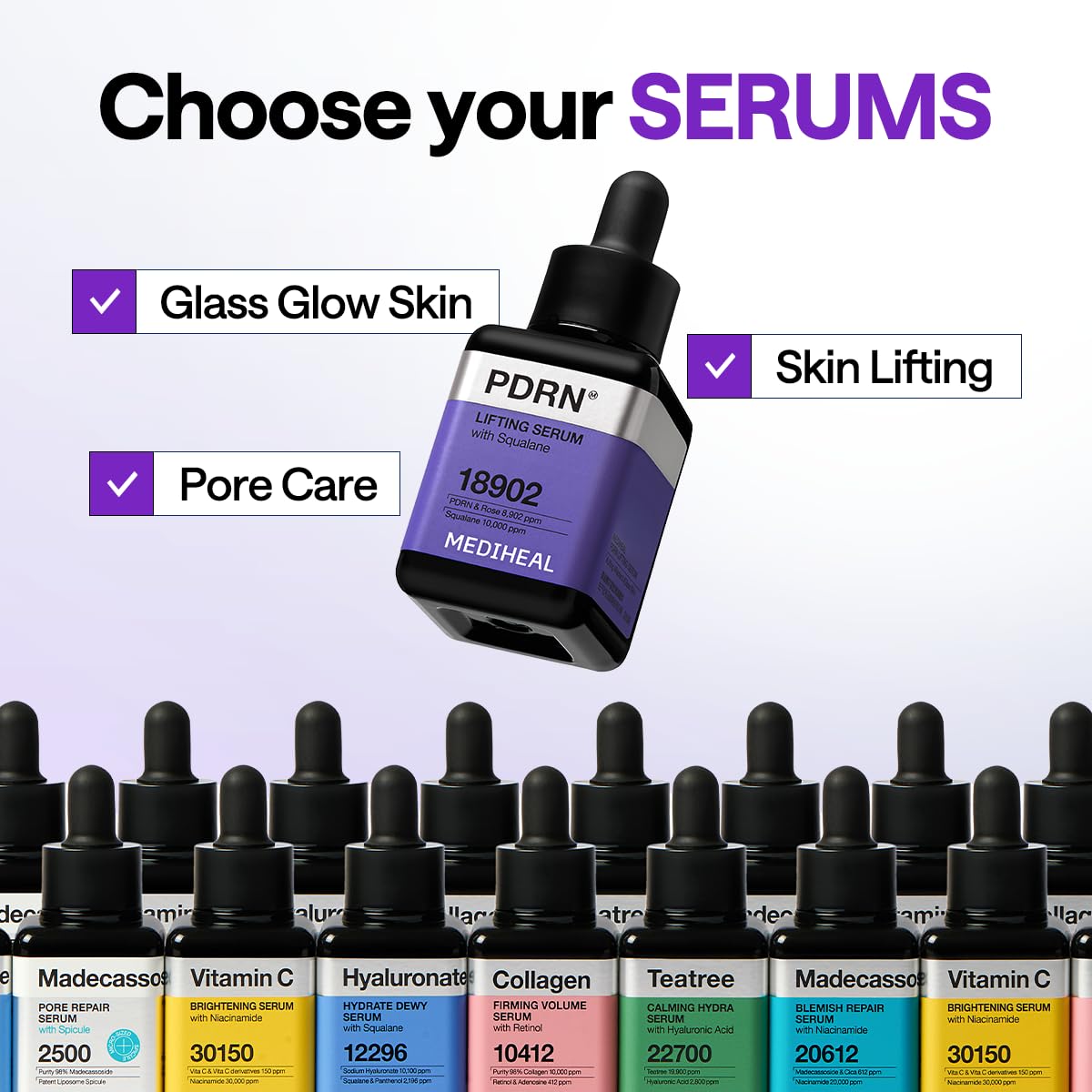 MEDIHEAL serum pump dispensing precise drops for controlled application benefit