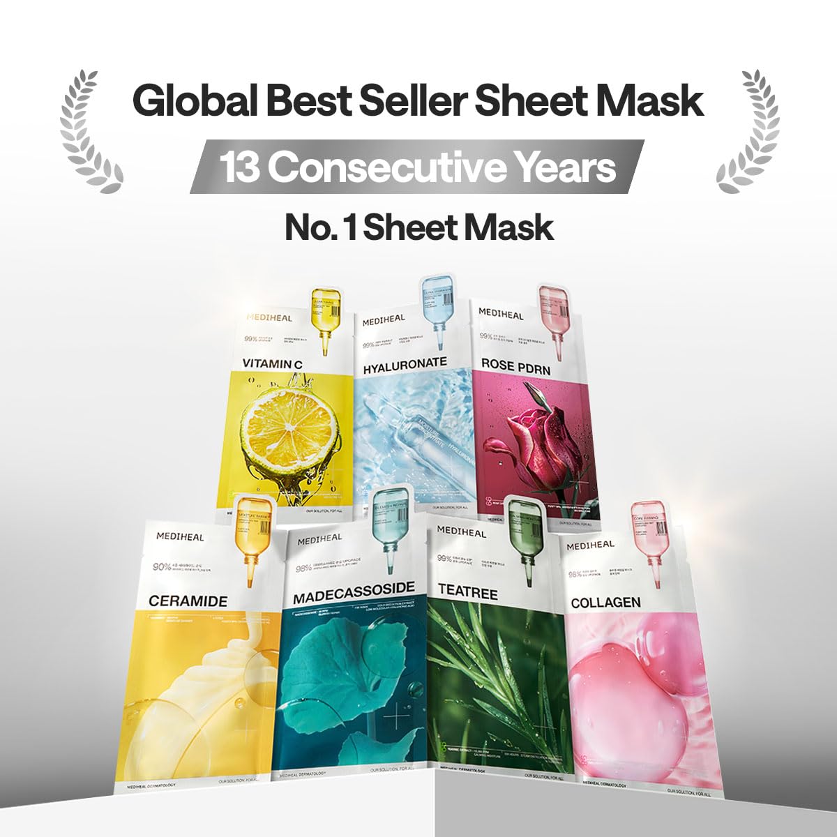MEDIHEAL sheet close-up saturated with essence for fast absorption