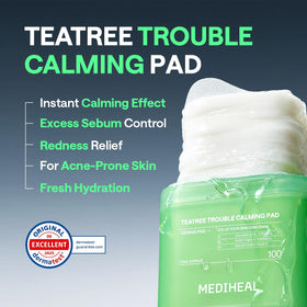 MEDIHEAL pad held in hand to show size and convenient use