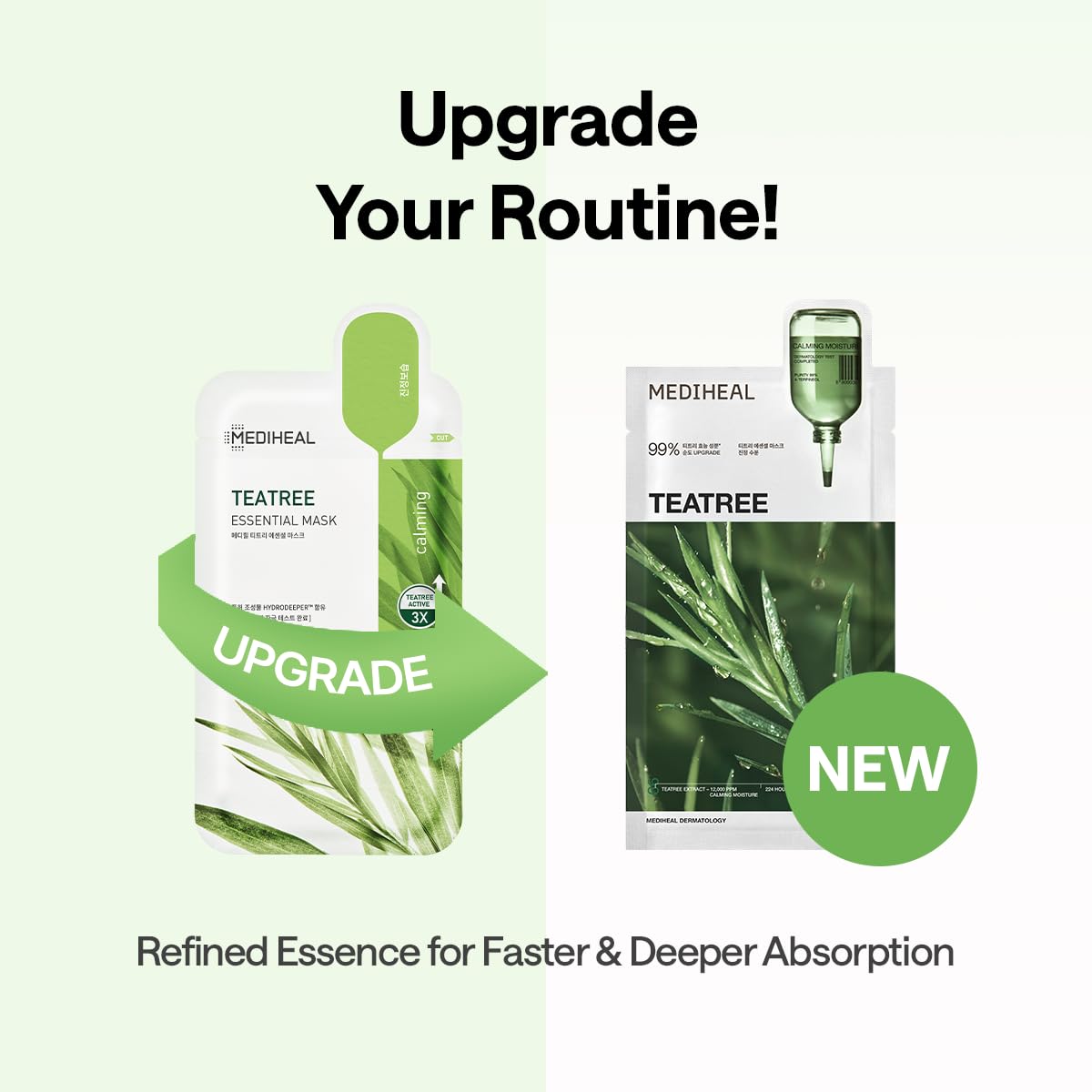 MEDIHEAL unfolded sheet mask texture for deep hydration benefit