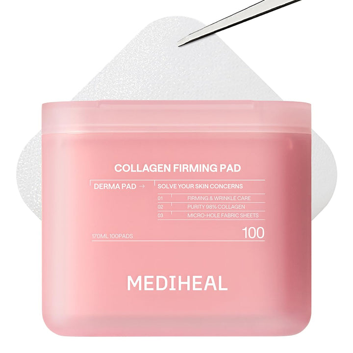 MEDIHEAL front packaging showing 100-count pads and convenience