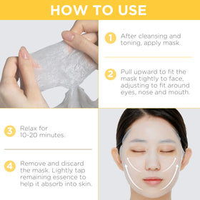 MEDIHEAL sheet held in hand to show scale and single-use travel convenience