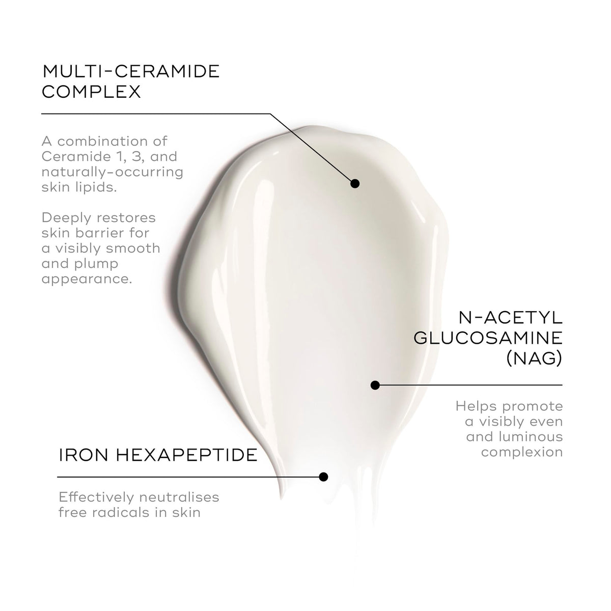 Medik8 cream texture on spatula demonstrating fast-absorbing hydrating finish