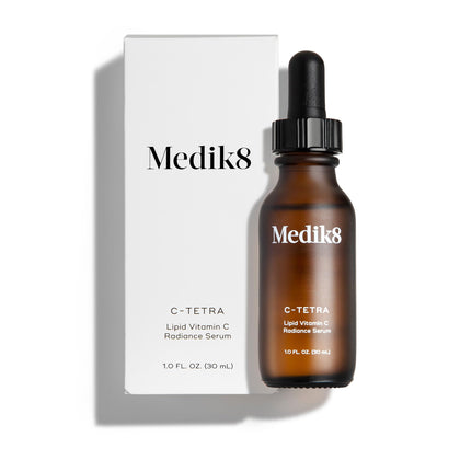 Medik8 C‑Tetra front packaging showing label and lightweight design benefits