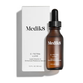 Medik8 C‑Tetra Luxe front bottle visible label and sleek packaging, ideal daily brightening