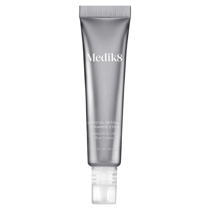 Medik8 front packaging showing product and clear label, conveys trustworthy skincare