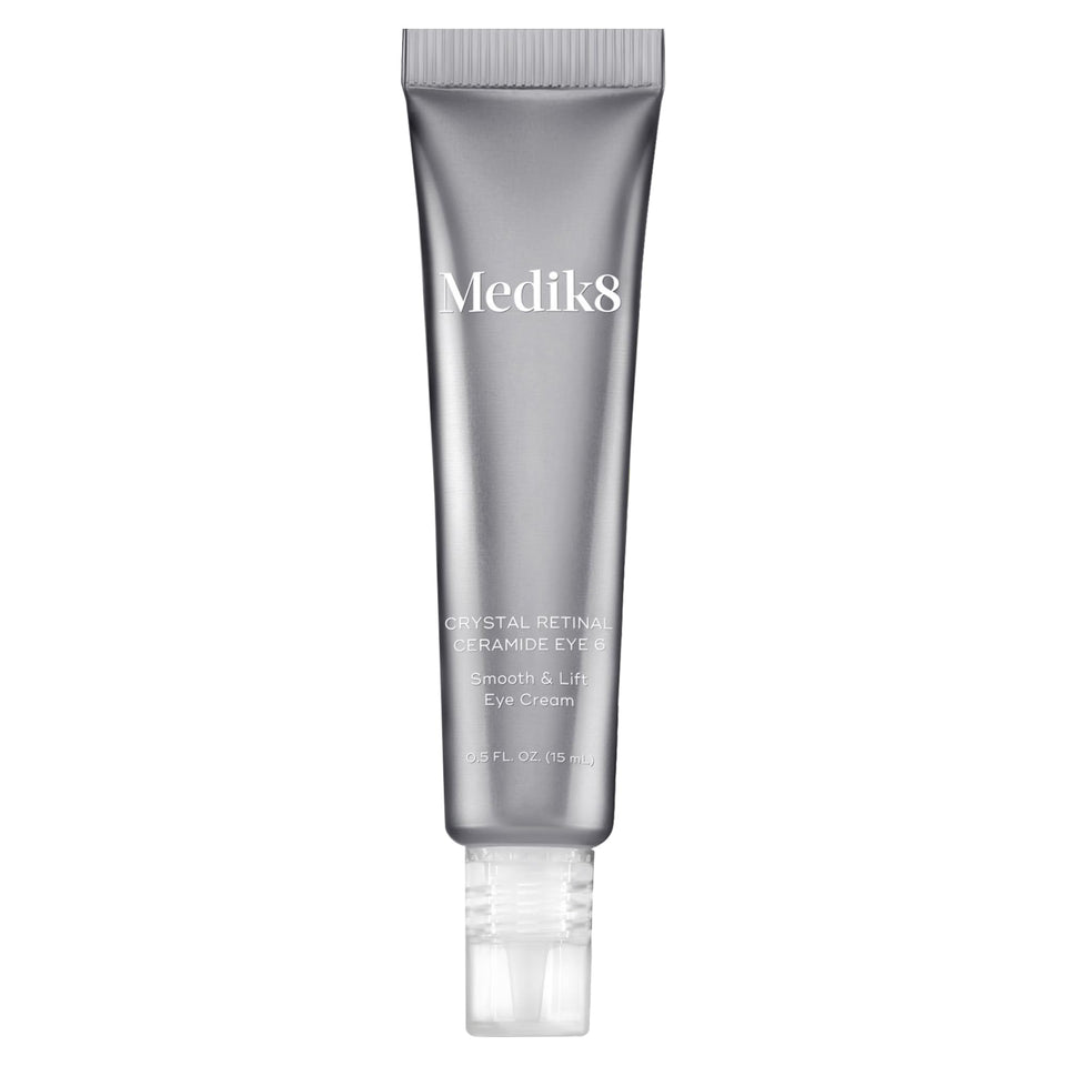 Medik8 front packaging showing product and clear label, conveys trustworthy skincare