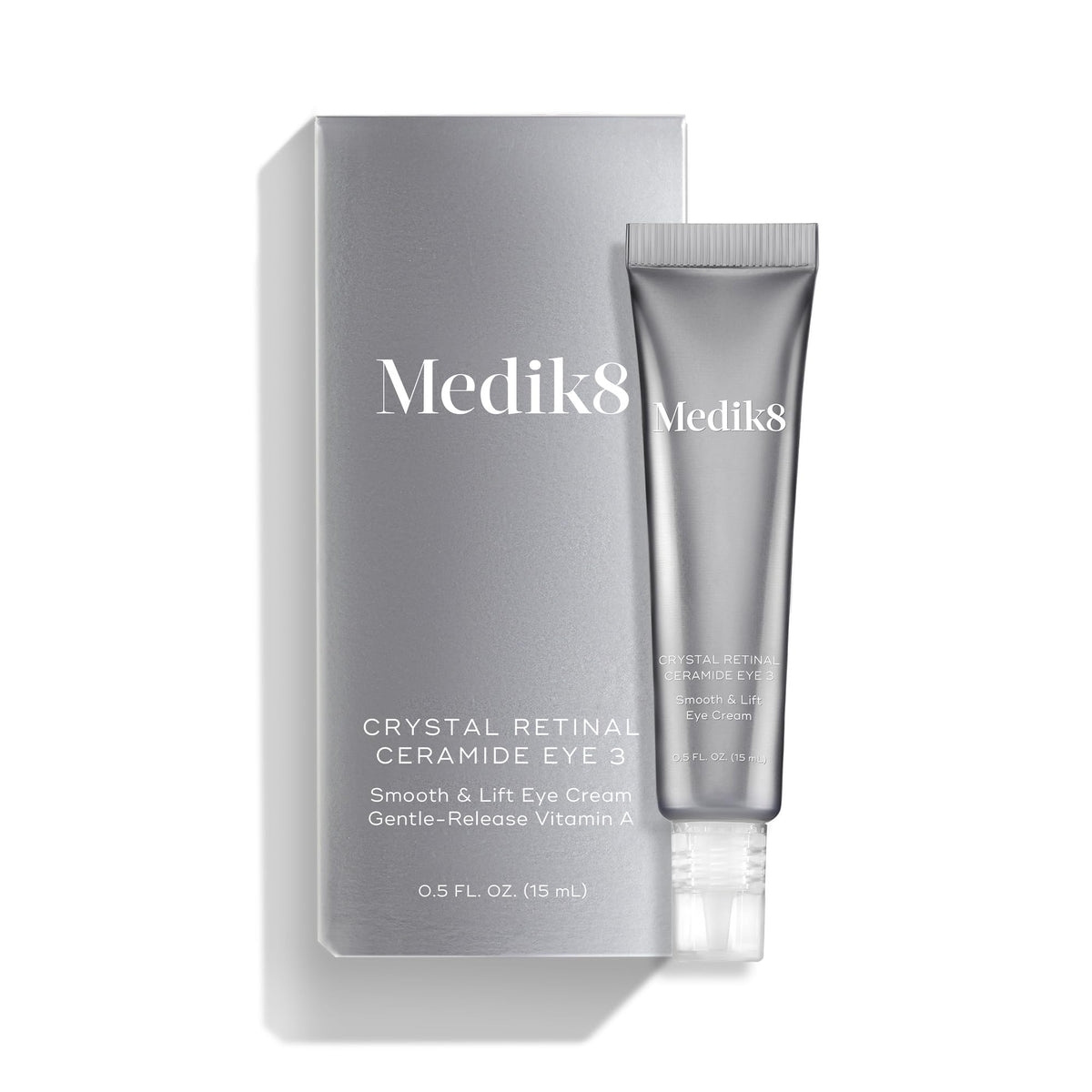 Medik8 product staged on bathroom counter within a skincare routine conveying daily use benefit