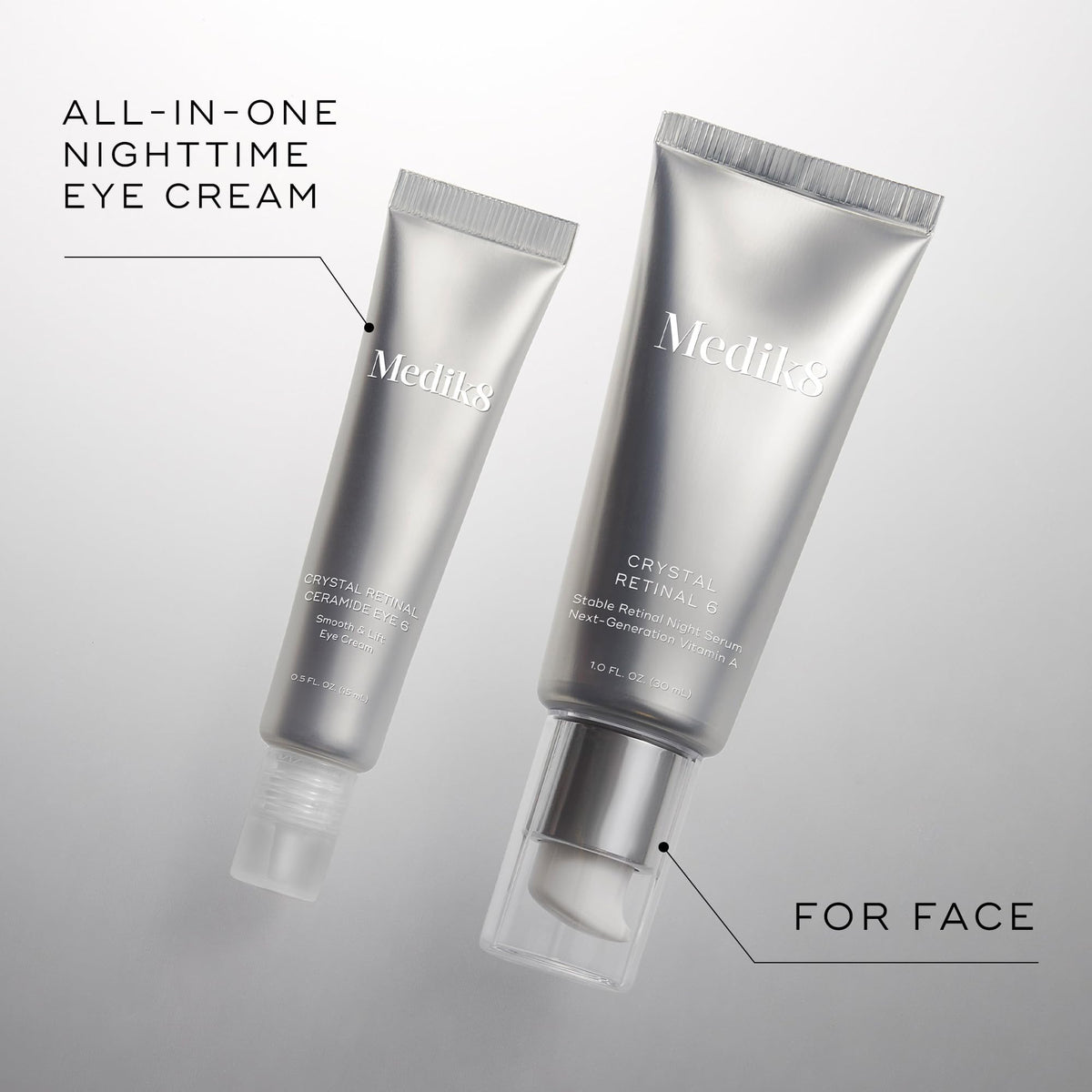 Medik8 cream texture close-up showing smooth, lightweight formula for quick absorption