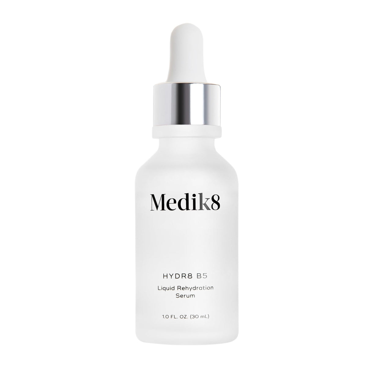 Medik8 bottle front packaging showing clean branding and size benefit