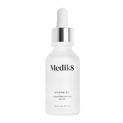 Medik8 bottle front packaging showing clean branding and size benefit