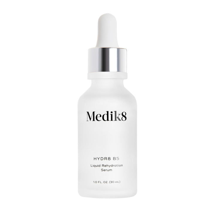 Medik8 bottle front packaging showing clean branding and size benefit