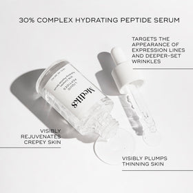 Medik8 applying serum to hand illustrating easy spreadability and instant hydration benefit