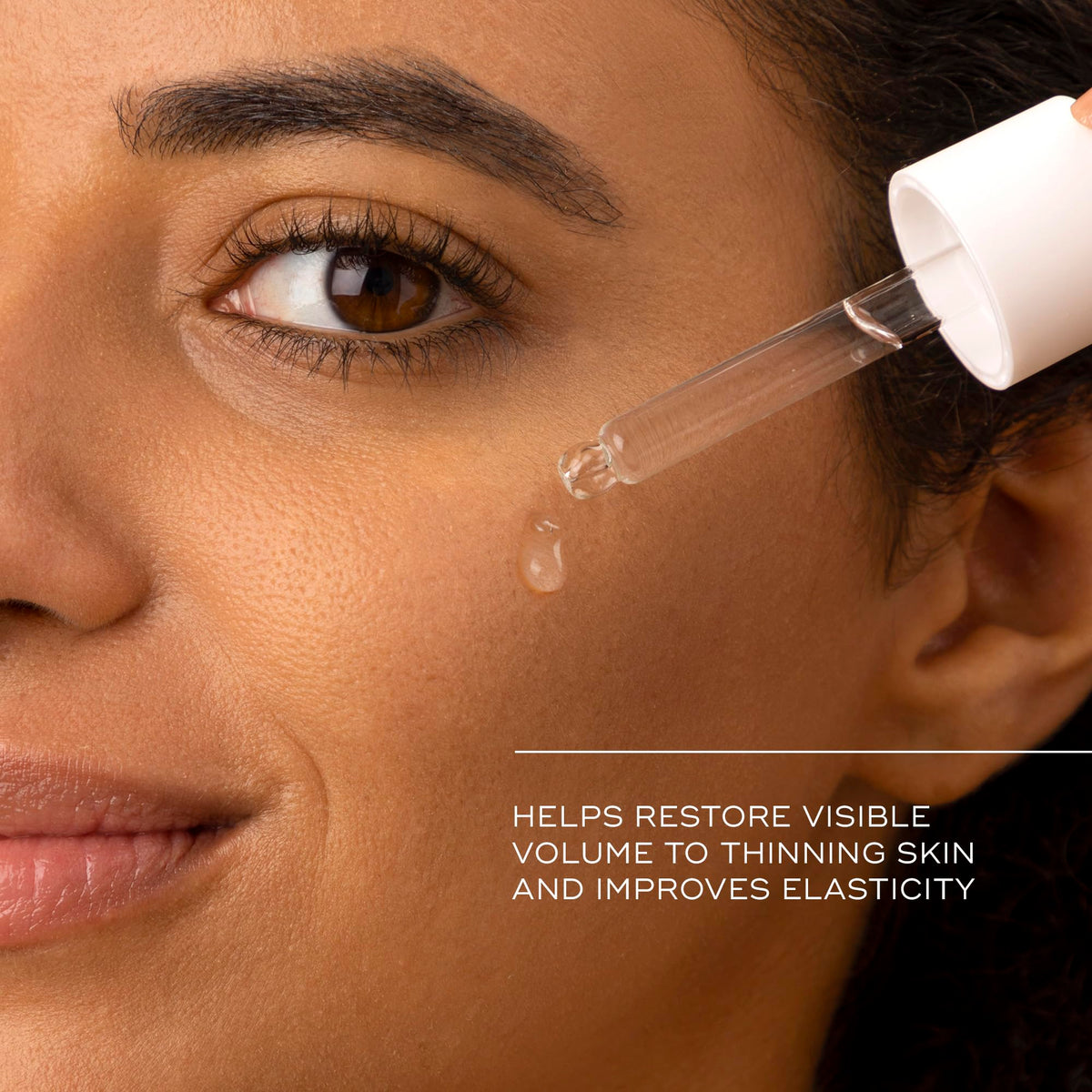 Medik8 close-up of serum texture demonstrating lightweight finish and smoothening benefit