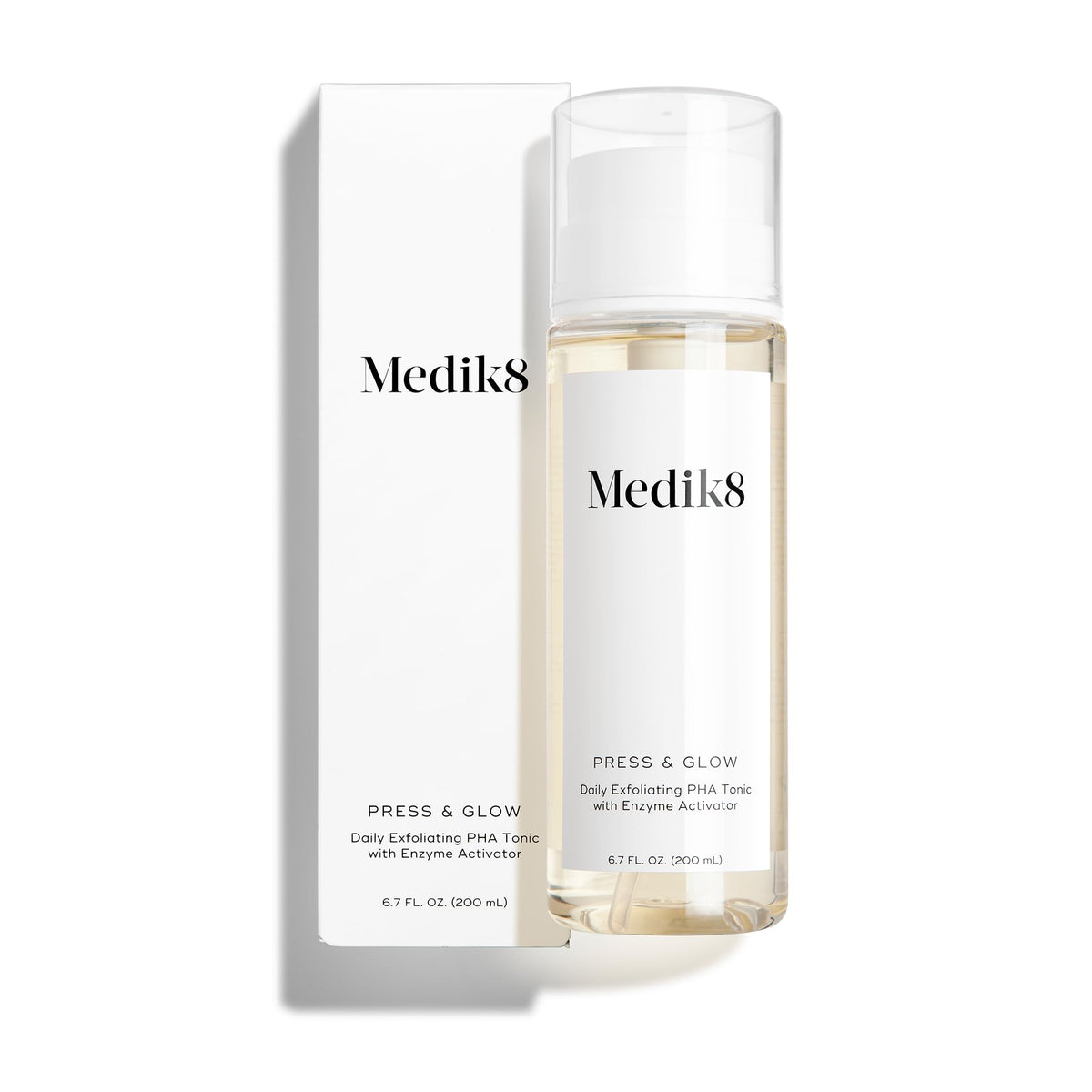 Medik8 front bottle shot showing product and clear branding for easy recognition