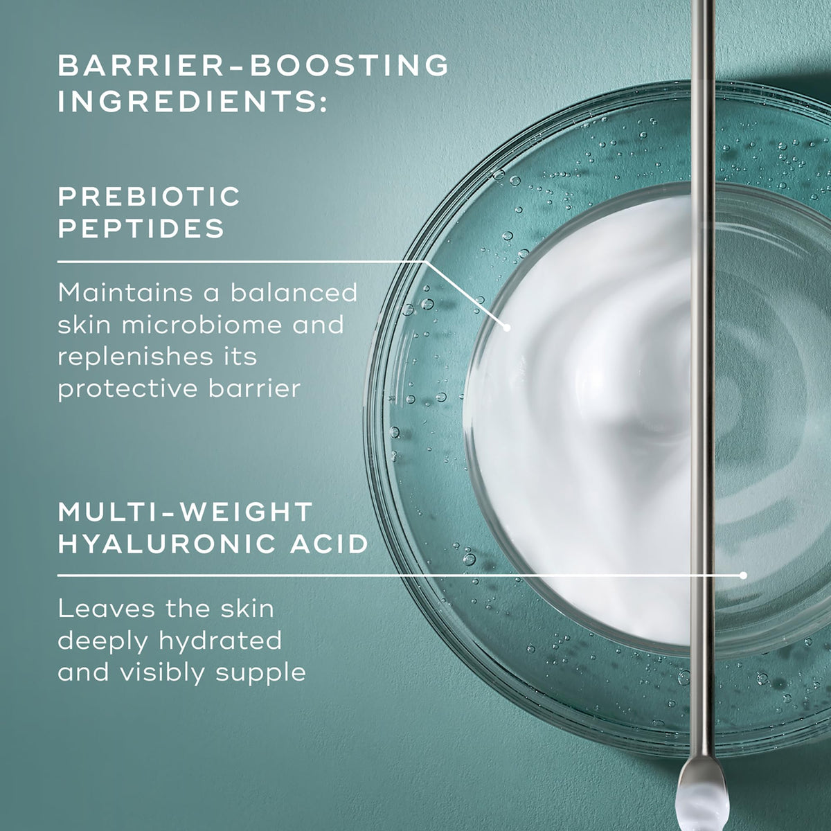 Medik8 moisturizer being applied to hand demonstrating fast absorption benefit