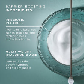 Medik8 moisturizer being applied to hand demonstrating fast absorption benefit